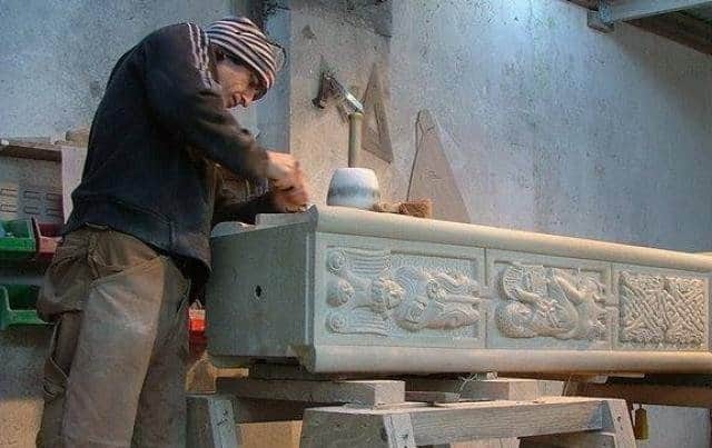 Two of Brendan’s sculptures, An Triur Ceann (The Triskele Heads, 2002) and the statue of Mícheál Ó Cléirigh have also recently taken on new historical significance. The rediscovery of the Franciscan Louvain Papers record of “Bundrowes” establishes that Mícheál Ó Cléirigh’s Annals of the Four Masters, the greatest history book of Gaelic scholarship, was created in Magheracar, Bundoran.