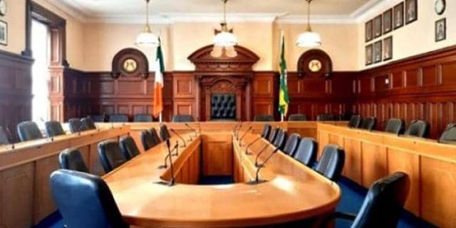 The council chamber in Lifford