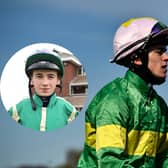 Donegal jockey Patrick Luke McAteer and, inset, Patrick McGettigan