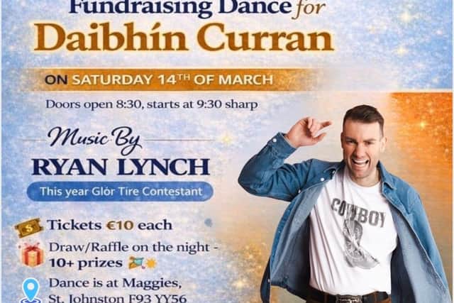 A fundraising dance is set to take place in St Johnston next month in support of young Daibhín Curran and his family, as the local community comes together to offer help during a difficult time.