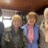 Lady members Mary Lucy Ferry, Bríd Uí Chearnaigh, Deirdre Gallagher, Kathleen Rodgers and Mary Lee pictured in the Clubhouse just before the Drive In at Gaoth Dobhair GC