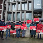 Protests outside Bord Bia offices in January