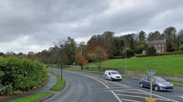 The pedestrian crossing approaching Oatfield roundabout in Letterkenny