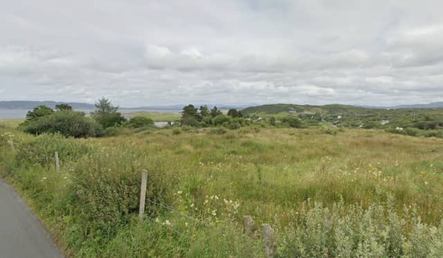Proposed site of campervan park in Narin