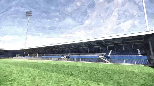 A concept design of the new Donegal Community Stadium