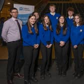 L-R: Daithi McColgan, Lisa Wilson, Daisy Keeper, Liam og Mc Closkey, Jack Lannon, Keren Mckean, Matthew Bonner, Aimee Jinks, Jessica Westman, Molly Scanlon, Anna Lowry from Royal and Prior Raphoe