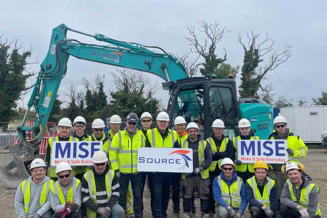 As part of the initiative, a new MISE logo will appear on all Source Civil Personal Protective Equipment (PPE) in the coming weeks, serving as a constant visual reminder of the company’s commitment to safety. The Source Civil MISE safety initiative promotes a proactive approach to safety, focusing on risk identification, safe systems of work, open communication and shared accountability.