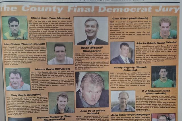 “But what was key for Ardara on the day was getting the likes of Fergal Heena, Conal Doherty, Michael Doherty and Jonathan Boyle on the ball, causing bother and stretching the play.