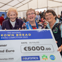 Maureen Igoe, winner of the Brown Bread Competition, is presented with a cheque for €5,000 by Anna May McHugh