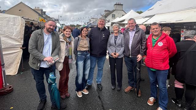 Presidential candidate Catherine Connolly at the Glenties Harvest Fair Festival