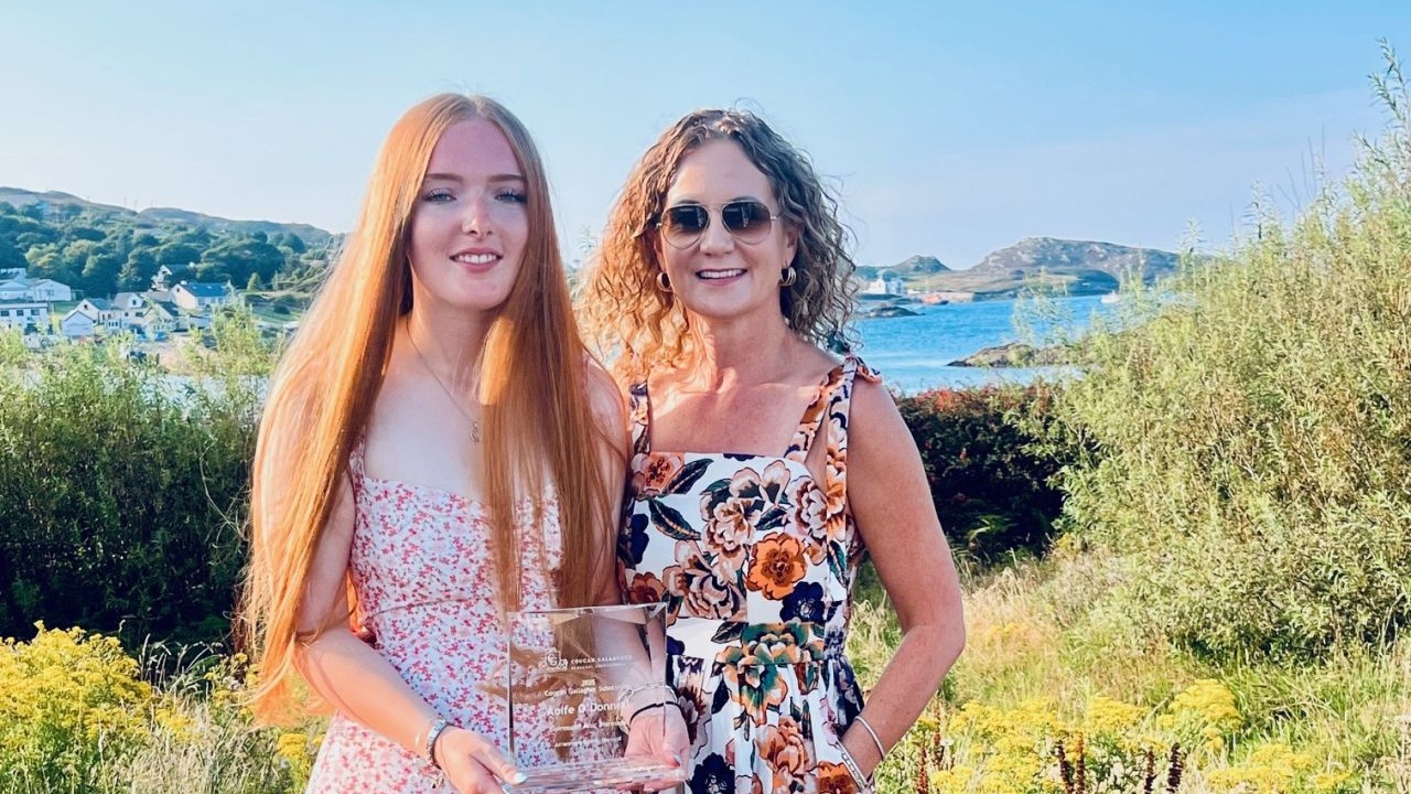 Student Aoife O’Donnell presented with third Coogan Gallagher Scholarship Award