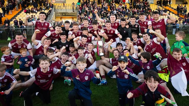 Termon celebrate their Intermediate success Picture: Evan Logan