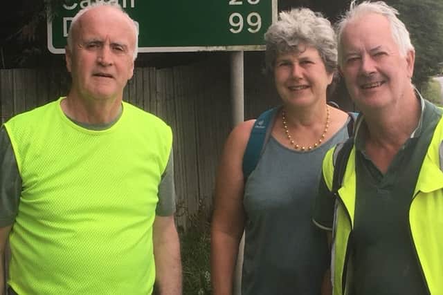 Donegal couple on a long walk ‘To the Capital for the People of Palestine’