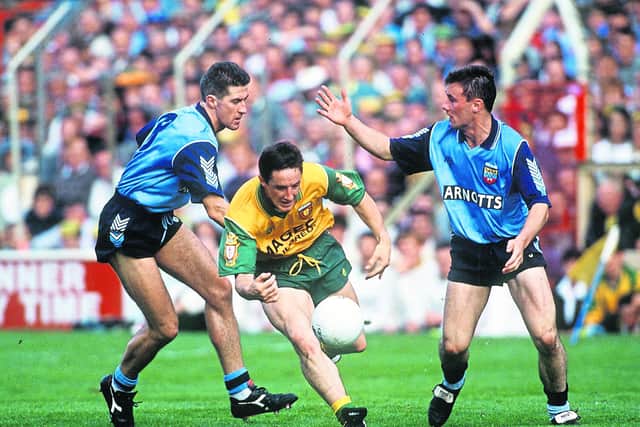 “The entire panel went out before the final to watch the minor game,” McEniff says. “I couldn’t do that, so I sat there alone in the dressing room, and while I was there a Donegal delegate from the Ulster Council rushed into the room to tell me Joyce’s brother was dead and that he must be told straight away.