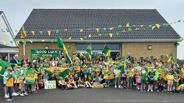 Good luck Oisin Gallen. Bridgend pupils break summer holidays to go to school for a TV segment