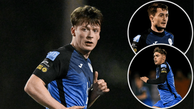 Dara McGuinness and (insets) Patrick Ferry and Anto Dodd have all left Finn Harps