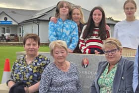 Seated in the middle James Brogan's sister, Mary, with Members of her family.