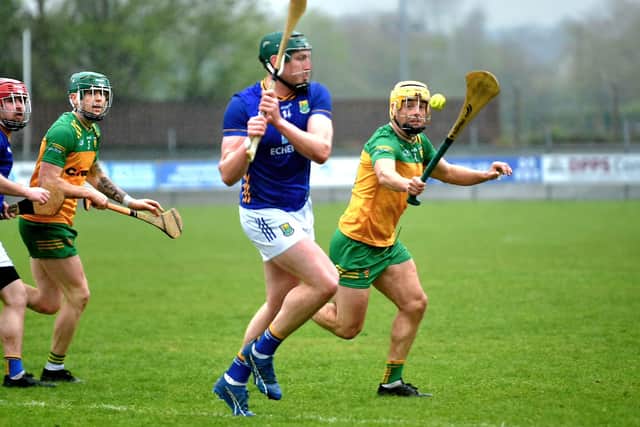 Ronan McDermott and Ruairi Campbell both shot wide, the latter hitting the upright, and Donegal had one final chance in the fourth minute of injury time. Declan Coulter found a pocket of space just beyond the 45 and opened his shoulders, but a Wicklow defender got his stick to block the shot out for a 65.