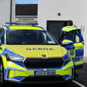 Gardai at the scene in Lifford. (North West Newspix)