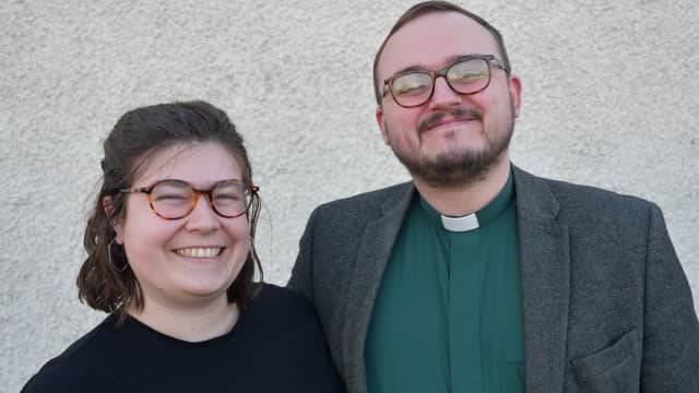 Rev Johnny Lowden with his wife, Emily