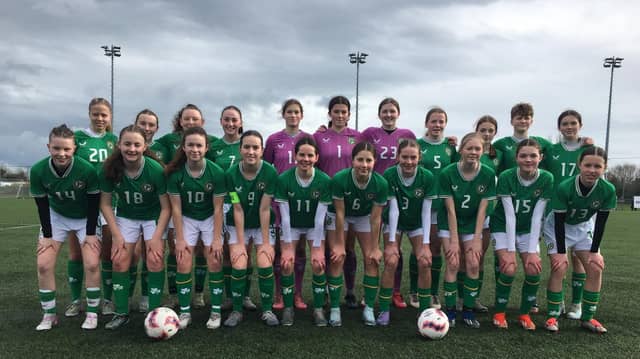Republic of Ireland U-15 School side that will take on Northern Ireland this weekend