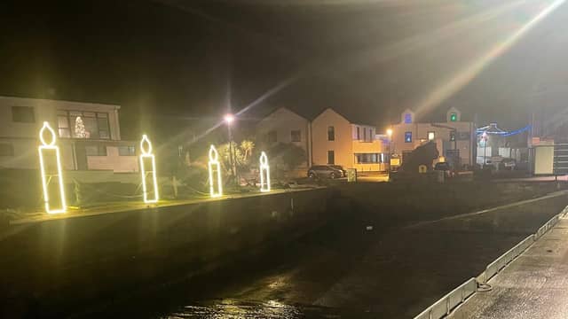 Four special large candles have been erected near the remembrance garden in Burtonport in memory of those who lost their lives at sea