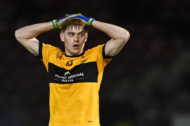 At the break, the slenderest of leads belonged to St Eunan’s, 0-5 to 0-4.