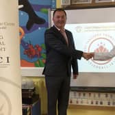 Kieran Mc Taggart, Director of the Donegal Education Support Centre and Jennifer Tedstone teacher at Scoil Isoagáin and Ficheall Area Coordinator Donegal