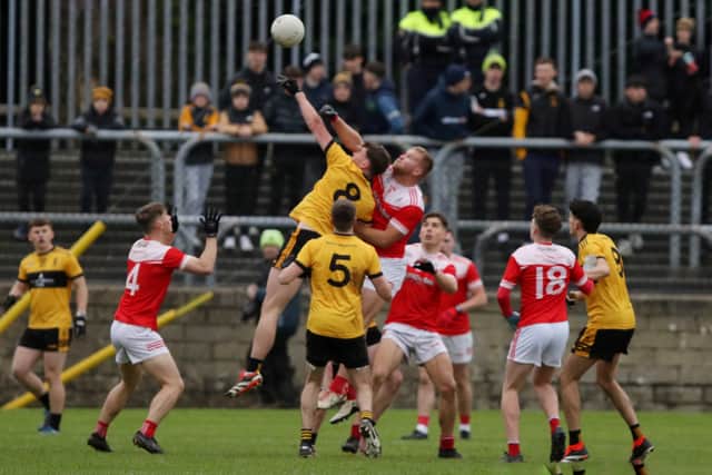 For long spells, there was little in it. In fact, it was Dungloe who had been the only one in front until Conor O’Donnell Jnr hit the opening goal. It was the first time in the match the Letterkenny side were in front and in a game of such small margins, was a huge score, putting St Eunan’s 1-5 to 0-5 ahead in the opening exchanges of the second half.