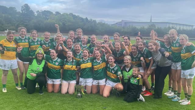 Downings celebrate their Donegal JFC win in O'Donnell Park