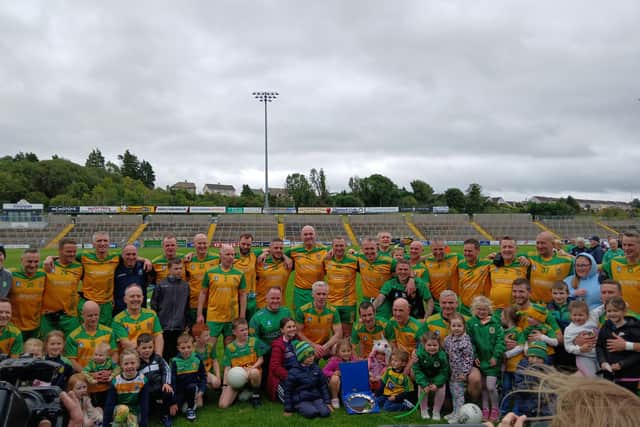 They had dominated most of the play with Donegal hitting five wides and seemingly out of sorts. Michael Molloy, formerly of Kilcar, had both their points from frees inside the first six minutes.