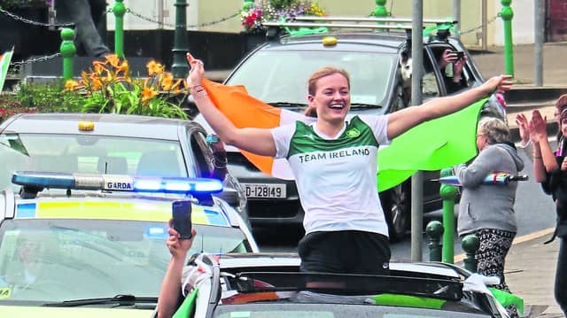 Mona McSharry on her return to Ballyshannon following the Tokyo Olympics in 2021