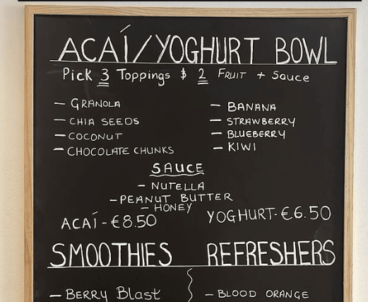 Having opened, this morning they are welcoming their first customers, with  Desmond Campbell from Ardara - Bridget's hometown - the very first through the door.