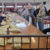 The Donegal LEA count Centre in the St John Bosco Centre, Donegal Town. PHOTO: Siobhán McNamara