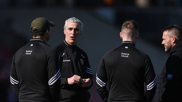 Donegal manager Jim McGuinness at Celtic Park