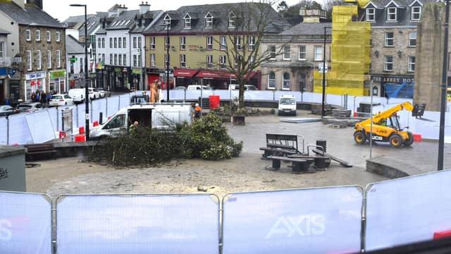 The work on the Diamond will result in an enhanced outdoor space. PHOTO: Siobhán McNamara