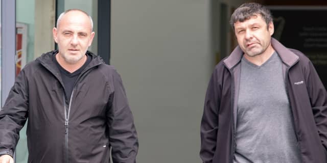 Roman Nosenko and Mikhailo Skriaha at Letterkenny courthouse. (North West Newspix)