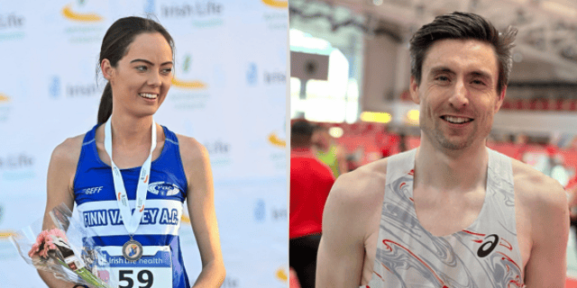 Roisin Flanagan and Mark English competed at the Millrose Games in New York
