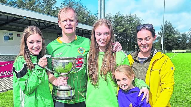 Glenswilly manager Pauric Bonner and his family following their success in the All-County Football League Division 2 final this year