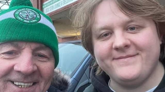 John McMonagle gets a selfie with Lewis Capaldi
