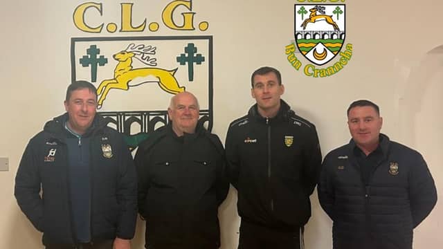 Buncrana GAA unvail Eamon McGee as their new senior football team coach.