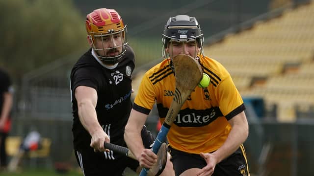 Action from St Eunan's dominant win over St Enda's of Omagh.
