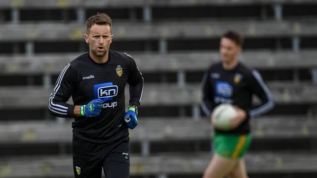Donegal goalkeeping coach James Gallagher.