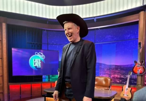 Patrick Kielty on the RTE Late Late Country Special set PIC: RTE Late Late Show/Facebook