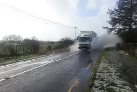 Drivers and pedestrians are asked to be extra careful today as there is a moderate weather warning for rain in place