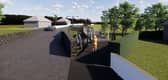A computer generated image of the proposed new footbridge at Sessiaghoneill