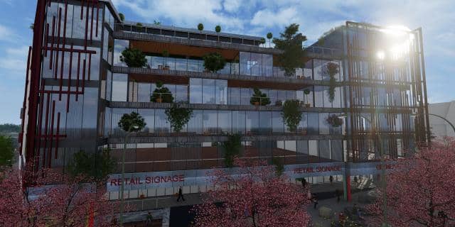 An impression of what the new development would look like