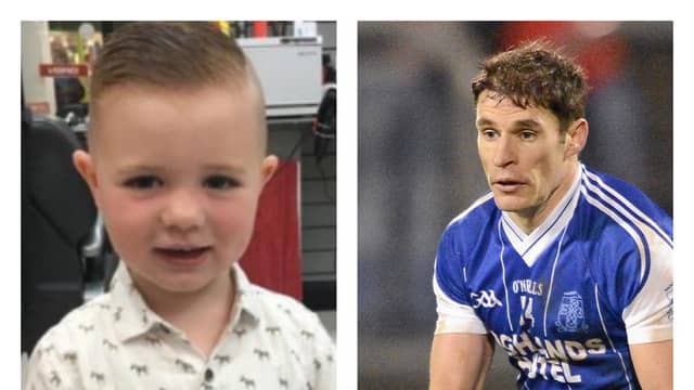 Danny McLoone and his dad Johnny, who lined out for Naomh Conaill and Donegal
