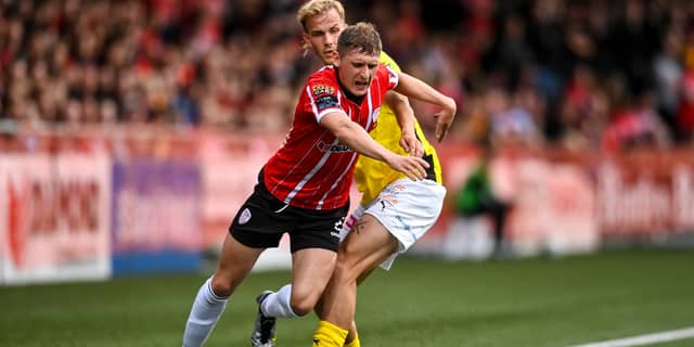 Ronan Boyce in action for Derry City against KuPS. Photo: Sportsfile