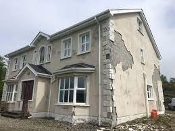 Just one of the many houses affected by mica in Donegal